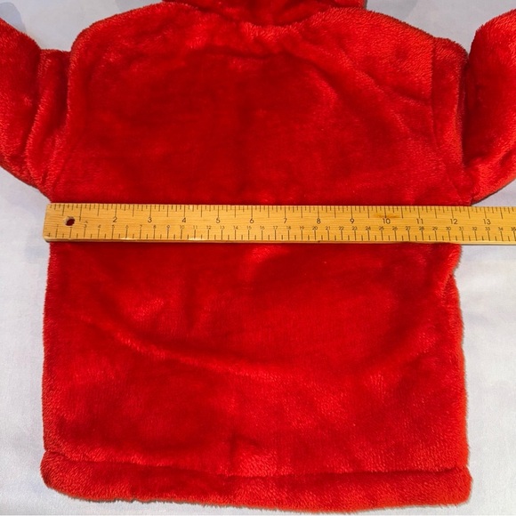 Parrot King Sweater Jacket Plush Kids Red Animal Hoodie Toddler Sz Age 2-3 - Picture 9 of 13